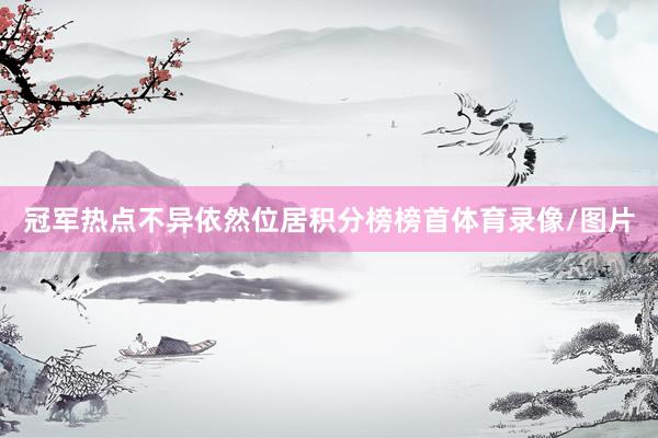 冠军热点不异依然位居积分榜榜首体育录像/图片