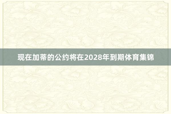 现在加蒂的公约将在2028年到期体育集锦
