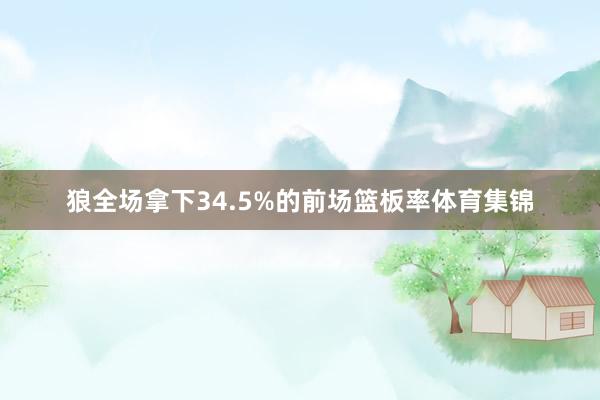 狼全场拿下34.5%的前场篮板率体育集锦